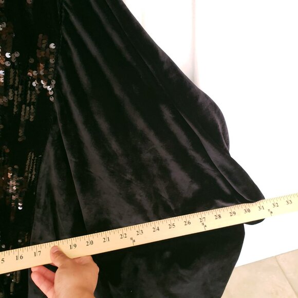 Marc New York Andrew Marc Velvet Sequin Bat Wing Open Cardigan One Size - Picture 4 of 13